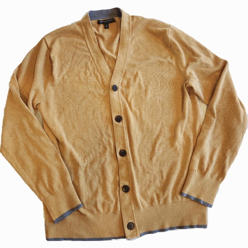 Banana Republic Cardigan in Mustard Yellow